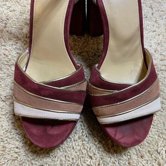 Michael Kors suede platform heels size 9 - Picture 6 of 8